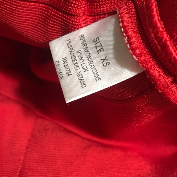 4/$25 Sale Women’s red bandage mini dress XS - Picture 4 of 6